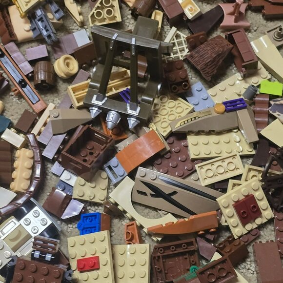 Lego and Compatible with Lego Building Blocks Tools Brown Tan Lot GA156 - Picture 6 of 9